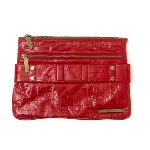 Matt & Nat Red Vegan Leather Clutch (EUC)